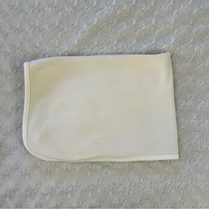 Rene Rofe Cream Light Tan Baby Blanket Stretch Jersey Knit Lovey
